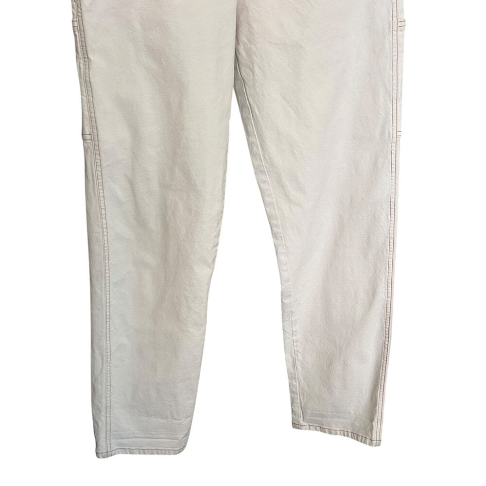 The Great. Women's 'The Carpenter Pant' Cargo, Straight, Natural White, Size 28 - Picture 6 of 12